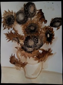 Bloemetjesbrigade - zonnebloemen voor Jo van Gogh-Bonger, 2019